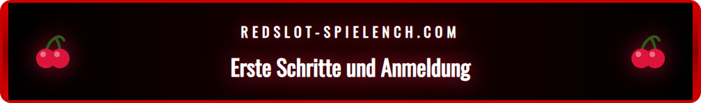 Anmeldeformular für Sportwetten auf der Redslot-Plattform.