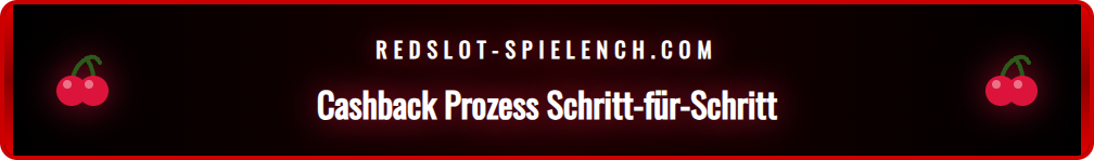 Infografik, die den schrittweisen Prozess zur Aktivierung des Cashback-Bonus anzeigt.