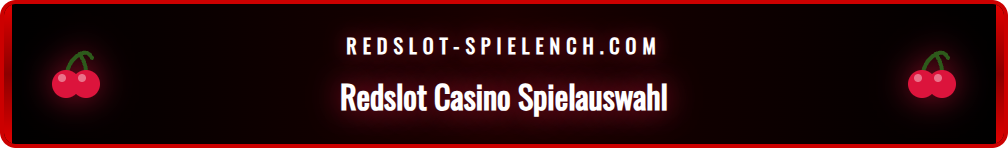 Eine Übersicht der vielfältigen Spielautomaten im Redslot Casino.