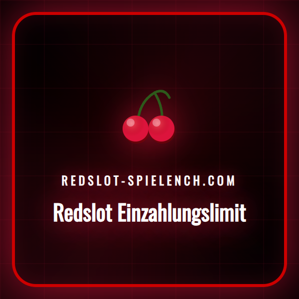 Menü zur Einstellung des Redslot Einzahlungslimit auf einem Handy.
