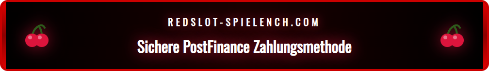 Detailansicht der Redslot PostFinance Zahlungsschnittstelle.