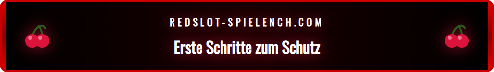 Screenshot des Spielerschutz-Menüs mit den Optionen zur Selbstlimitierung.