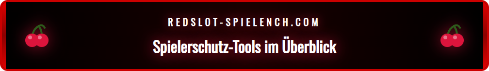 Screenshot des Redslot Dashboards mit den Einstellungen für Limits.